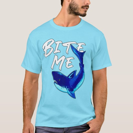 Bite me - Shark T-shirt (Voorkant)