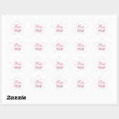 Bite me Star Sticker - Roze en wit (Vel)