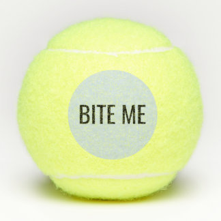 Bite Me Tennis Balls-set van 3 Tennisballen