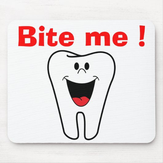 "BITE ME" TOOTH MUISMAT (Voorkant)