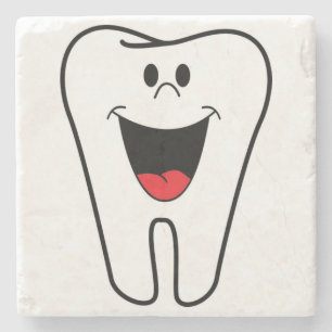 "BITE ME" TOOTH STENEN ONDERZETTER