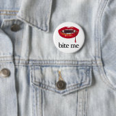 Bite Me Vampire Ronde Button 5,7 Cm (In situ)