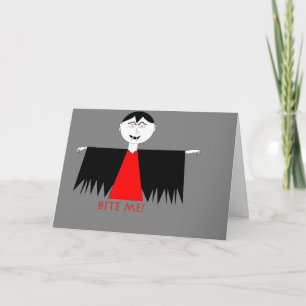 "Bite me" Verjaardag Kaart