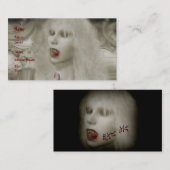 Bite me visitekaartje (Voorkant / Achterkant)