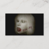 Bite me visitekaartje (Achterkant)