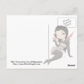 Bite - Vampire goth Cupcake Carte postale (Dos)