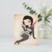 Bite- Vampire gothic Cupcake Briefkaart (Staand voorkant)