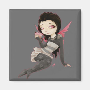Bite- Vampire gothic Cupcake Magnet Magneet