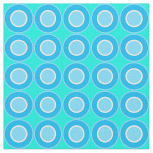 Bitesize Blauwe Donuts met vulling op turquoise Stof