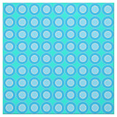 Bitesize Blauwe Donuts met vulling op turquoise Stof (Swatch)