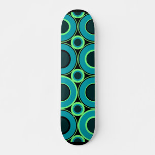 Bitesize Blauwgroen Donuts met Mint Skateboard