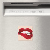 Biting Lip Fridge Magnet Magneet (Insitu (Vaatwasser))