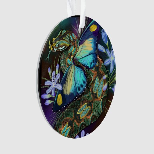 Bitis Nasicornis Papillon Viper Art (devant)