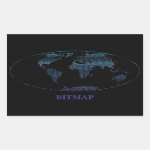 Bitmap Rechthoekige Sticker