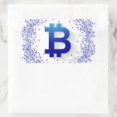 Bitmunt 5 rechthoekige sticker (Tas)