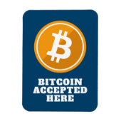 Bitmunt aanvaard hier - digitale cryptocurrency Ma Magneet (Verticaal)