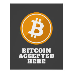Bitmunt aanvaard hier - digitale cryptovaluta perfect poster