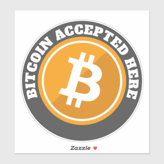 Bitmunt aanvaard hier - digitale cryptovaluta sticker (Vel)
