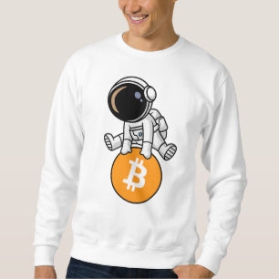 Bitmunt Astronaut Crypto Investor Cartoon Grafisch Trui