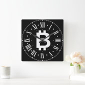 Bitmunt B Cool Roman Numeral Wall Clock Vierkante Klok (Huis)