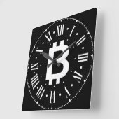 Bitmunt B Cool Roman Numeral Wall Clock Vierkante Klok (Hoek)