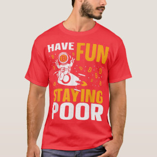 Bitmunt Crypto Astronaut Rocket heeft vlindersteek T-shirt