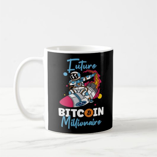 Bitmunt Crypto Future Bitcoin Millionaire Rocket Koffiemok (Links)