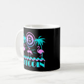 Bitmunt Crypto Retro 80s Flamingo Koffiemok (Voorkant links)