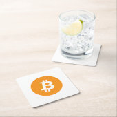 Bitmunt Cryptocurrency Logo Vierkante Kartonnen Onderzetter (Insitu)