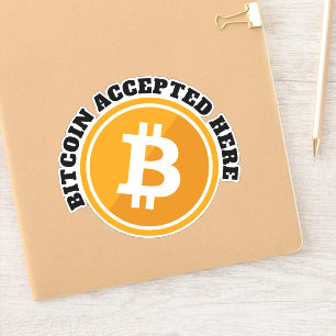 Bitmunt geaccepteerd hier - digitale cryptocurrenc sticker