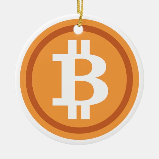 Bitmunt kerstboomversiering crypto Holiday Keramisch Ornament (Voorkant)