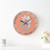 Bitmunt logo graphics business, kantoor wall grote klok (Huis)