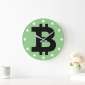 Bitmunt logo graphics business, kantoor wall grote klok (Huis)