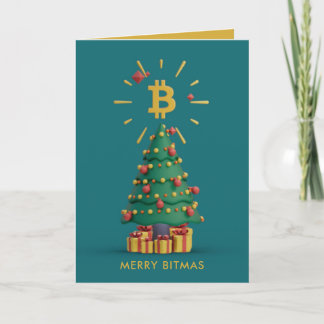 Bitmunt Merry Bitmas Cryptocurrency kerst Feestdagen Kaart