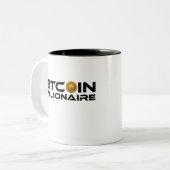 Bitmunt Millionaire Crypto Ethereum Investor Tweekleurige Koffiemok (Voorkant links)