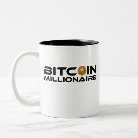 Bitmunt Millionaire Crypto Ethereum Investor Tweekleurige Koffiemok (Links)