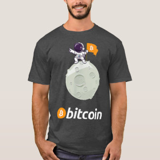 Bitmunt naar de munteenheid BTC van de maan astron T-shirt