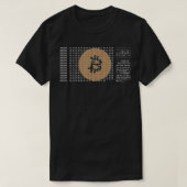 Bitmunt Satoshi Nakamoto Genesis Block Cryptocurre T-shirt (Design voorkant)