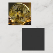 bitmunt vierkante visitekaartje (Voorkant / Achterkant)