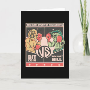 Bitmunt vs Dollar Bill Funny BTC Crypto Kaart