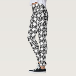 Bitmuntstukken - zwarte Logo - Leggings