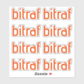 Bitraf - klistremerker enkel logo sticker (Vel)