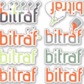 Bitraf - klistremerker logovarianter sticker (Voorkant)
