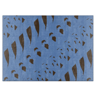 Bits and Pieces Patroon Bruin Blauw Snijplank