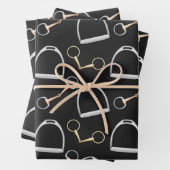 Bits and Stirrups Equestrian Inpakpapier Vel (In situ)