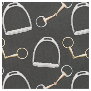 Bits and Stirrups Equestrian (kleinschalig) Stof