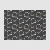 Bits and Stirrups Equestrian Tissuepapier (Voorkant)