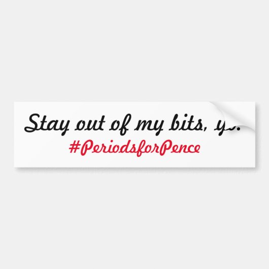 "Bits"-Bumpersticker Bumpersticker (Voorkant)