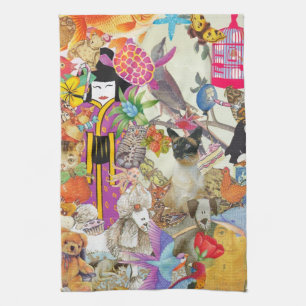 Bits Collage 1 keukenhanddoek