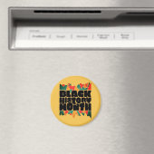 Bits colorés Black History Mois Magnet (In Situ (Lave-vaisselle))